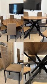 tavolo rotondo+6 sedie