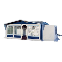 Veranda per roulotte tg 10 con cucinotto e tendali