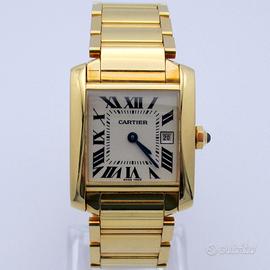 CARTIER TANK FRANCAISE ORO GIALLO 25mm X 30mm