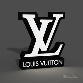 Lampada 3D Louis Vuitton con LED luminosi
