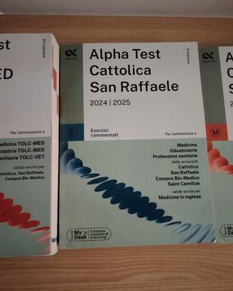 Set 3 libri Alpha test  2024-2025 