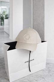 Stone Island Cap Beige Compass Logo - scontrino