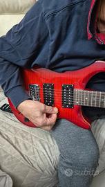 Chitarra Elettrica Eko EPR 280 See Thru Red Flamed