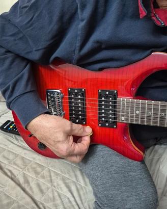 Chitarra Elettrica Eko EPR 280 See Thru Red Flamed