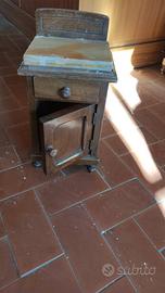 Comodino Casa delle Bambole in legno e marmo