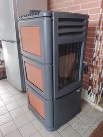 Stufa a pellet LINCAR 9KW -ghisa- funzionante