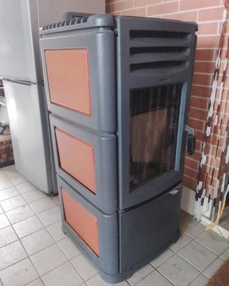 Stufa a pellet LINCAR 9KW -ghisa- funzionante