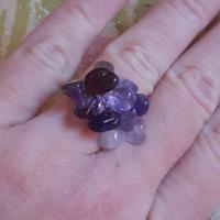 Anello regolabile ametista