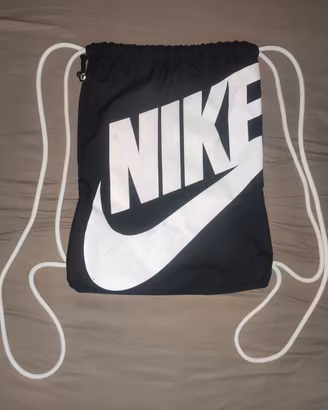 Nike heritage gym sack/sacca sportiva, zaino nero