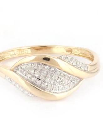 Anello oro giallo 14kt con 44 diamanti naturali