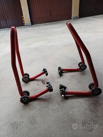 cavalletti alza moto  anteriore e posteriore