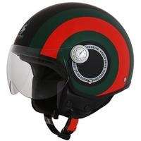 Casco moto Jet Rodeo Drive RD105 Bands Nero Rosso