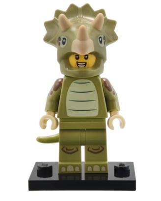 Lego 71045 COL25-8 Fan in costume da triceratopo