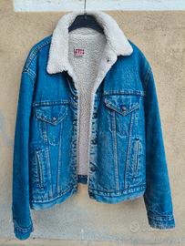 giubbotto giacca Levis usa vintage sherpa