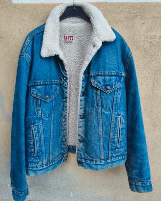 giubbotto giacca Levis usa vintage sherpa