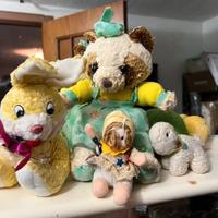 Mini Lotto 5 Giocattoli Vintage: Peluche, Bamboli