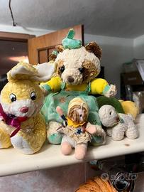 Mini Lotto 5 Giocattoli Vintage: Peluche, Bamboli