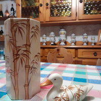 Set vaso da fiori e anatra