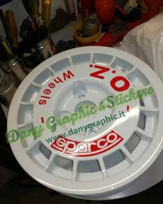 Adesivi per cerchi O.Z Racing Speedline corse ecc