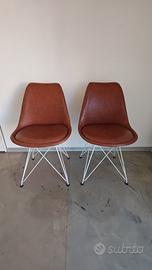 Sedie stile Eames ecopelle