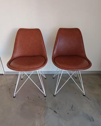 Sedie stile Eames ecopelle