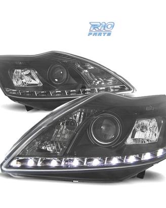 FARI FORD FOCUS 08-11 LUCE DIURNA SFONDO NERO