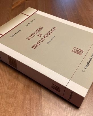 Istituzioni di diritto pubblico - ED. Giappichelli