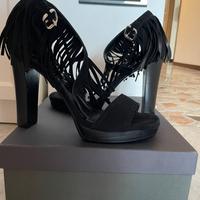 Sandalo donna n. 39 pelle camoscio