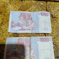 2 banconote da 1000 lire