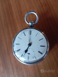 Orologio inglese Argento Sterling Funzionante 52mm