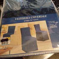 4 coprisedia blu scuro