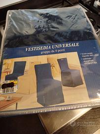 4 coprisedia blu scuro