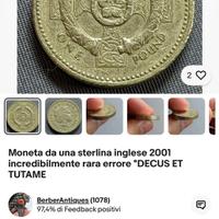 Sterlina con croce celtica