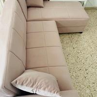 DIVANO-LETTO con penisola e contenitori