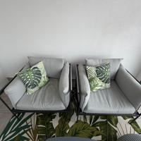 SET POLTRONE E TAVOLINO DA INTERNO ED ESTERNO