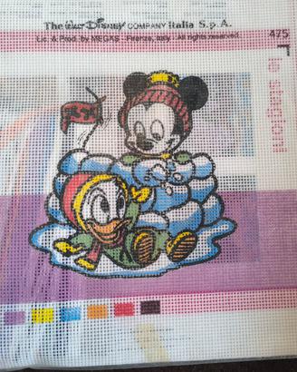 Quadretto mezzo punto Walt Disney 