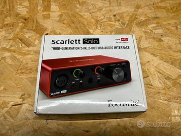 Scheda Audio Focursite Scarlett SOLO 3rd Gen.