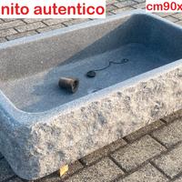 Lavello lavandino per cucina in pietra 90x50 cm 2