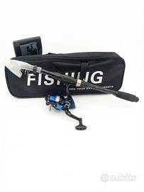 Set Canna da Pesca Telescopica con Mulinello