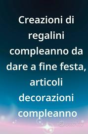 Sacchettini per compleanni