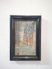 Dipinto vintage paesaggio firmato  "Bergmann"