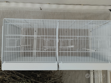 Gabbia 90cm laccata bianca Nuova Domus molinari