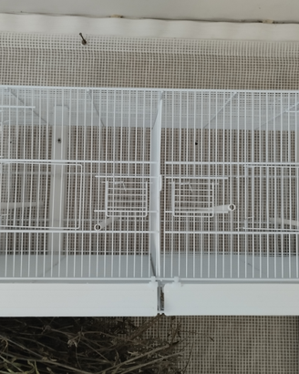 Gabbia 90cm laccata bianca Nuova Domus molinari