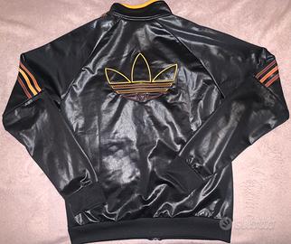 Felpa XS adidas chile 20 nera marrone lucida