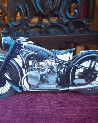 Biglietto Moto Woodstock J.Milstein vintage BMW32 
