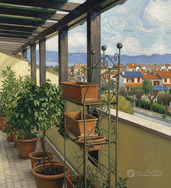 Porta fiori in ferro da restaurare