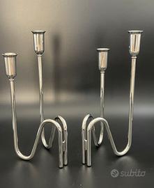 Coppia di candelabri anni 70