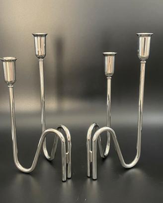 Coppia di candelabri anni 70