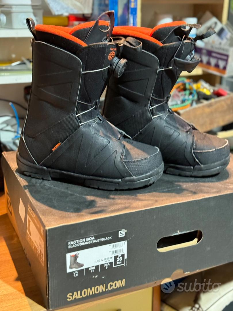 Scarponi snowboard Salomon Faction Boa 41 Sports In vendita a Viterbo