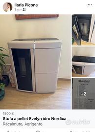 stufa a pellet Nordica extraflame Evelyn idro